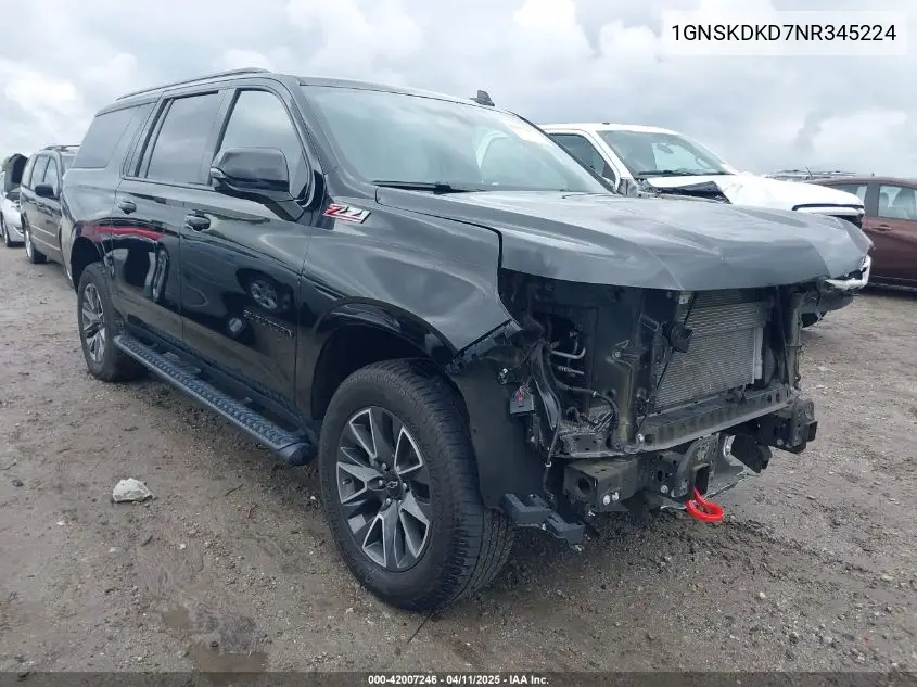 2022 Chevrolet Suburban 4Wd Z71 VIN: 1GNSKDKD7NR345224 Lot: 42007246