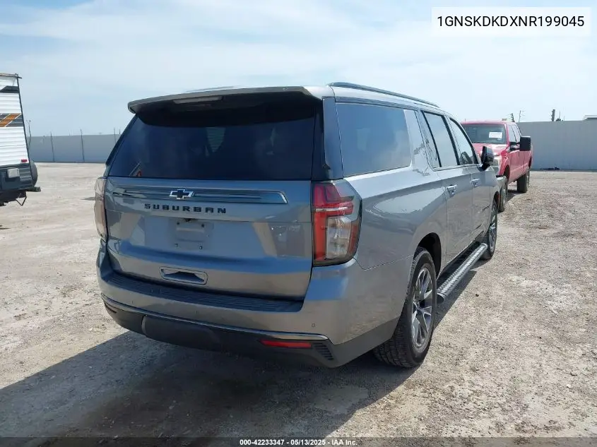 2022 Chevrolet Suburban 4Wd Z71 VIN: 1GNSKDKDXNR199045 Lot: 42233347