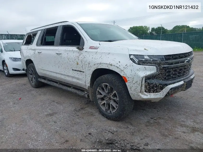 2022 Chevrolet Suburban 4Wd Z71 VIN: 1GNSKDKD1NR121432 Lot: 42464685