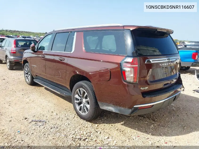 2022 Chevrolet Suburban 2Wd Ls VIN: 1GNSCBKD5NR116607 Lot: 42502491