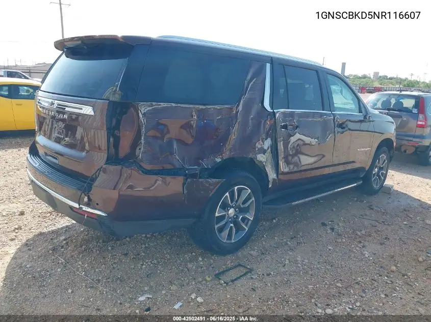 2022 Chevrolet Suburban 2Wd Ls VIN: 1GNSCBKD5NR116607 Lot: 42502491