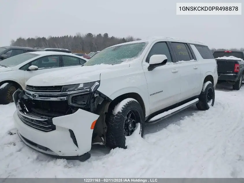 2023 Chevrolet Suburban Lt VIN: 1GNSKCKD0PR498878 Lot: 12231163