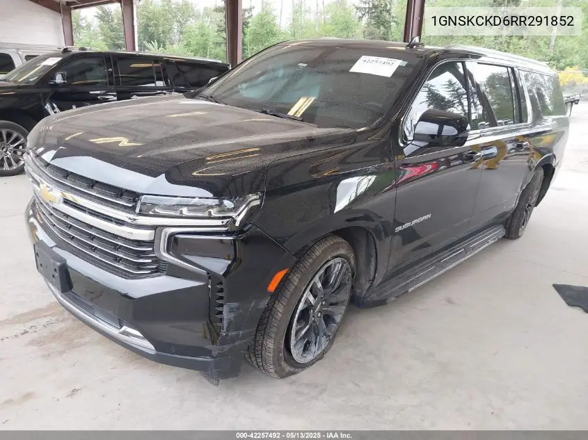 2024 Chevrolet Suburban 4Wd Lt VIN: 1GNSKCKD6RR291852 Lot: 42257492