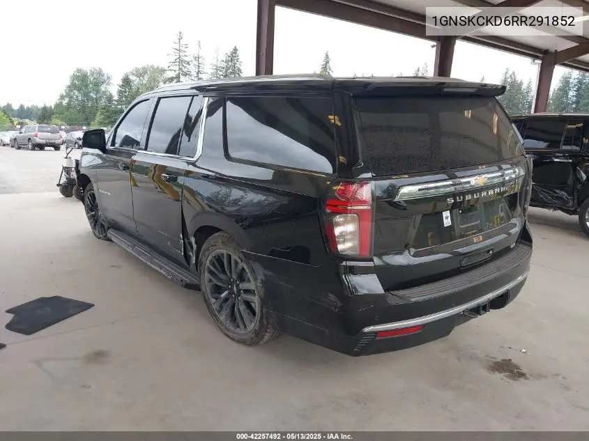 2024 Chevrolet Suburban 4Wd Lt VIN: 1GNSKCKD6RR291852 Lot: 42257492