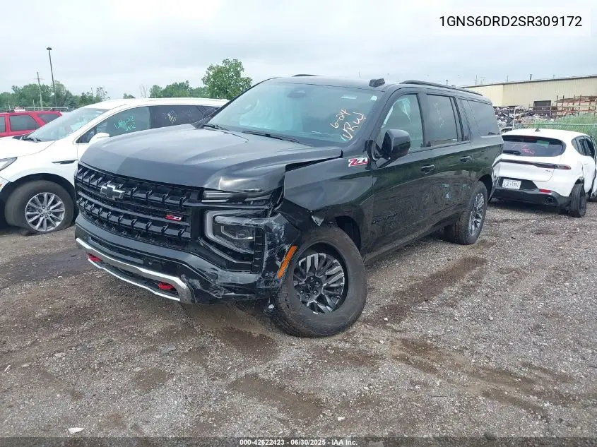 2025 Chevrolet Suburban 4Wd Z71 VIN: 1GNS6DRD2SR309172 Lot: 42622423
