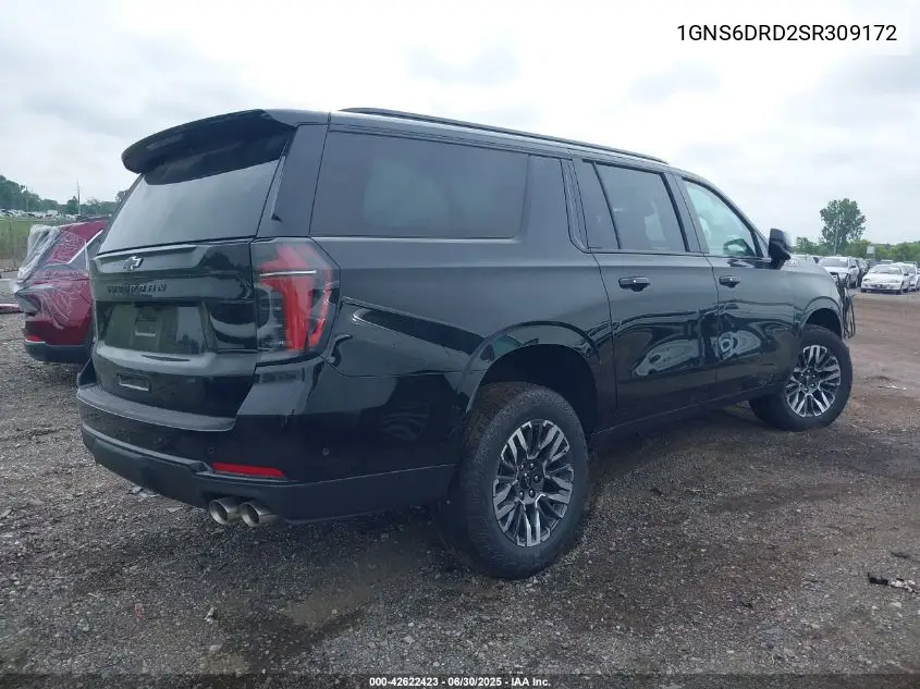 2025 Chevrolet Suburban 4Wd Z71 VIN: 1GNS6DRD2SR309172 Lot: 42622423