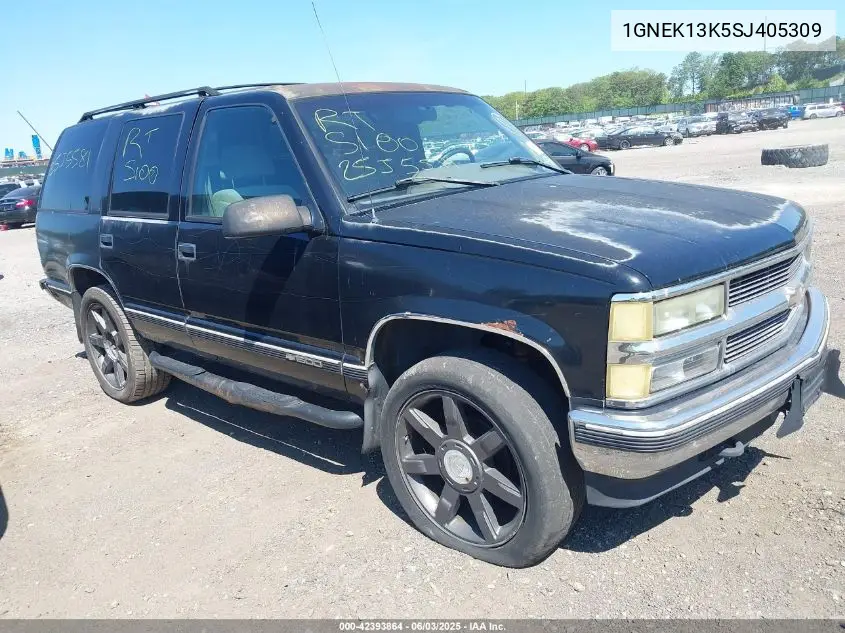 1995 Chevrolet Tahoe K1500 VIN: 1GNEK13K5SJ405309 Lot: 42393864