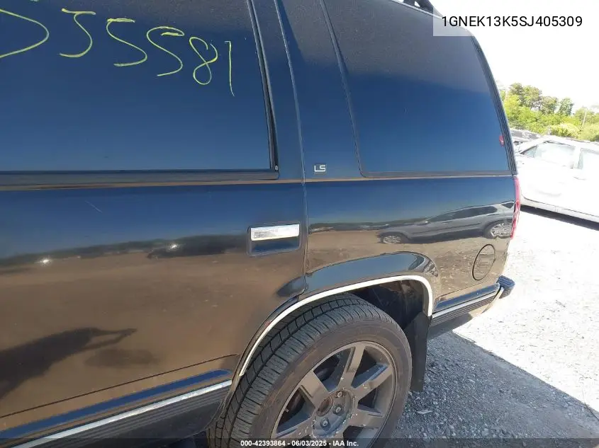 1995 Chevrolet Tahoe K1500 VIN: 1GNEK13K5SJ405309 Lot: 42393864
