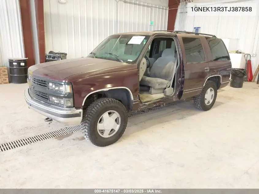 1996 Chevrolet Tahoe K1500 VIN: 1GNEK13R3TJ387858 Lot: 41675147