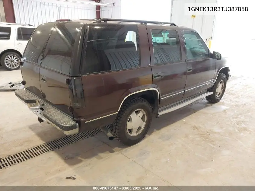 1996 Chevrolet Tahoe K1500 VIN: 1GNEK13R3TJ387858 Lot: 41675147