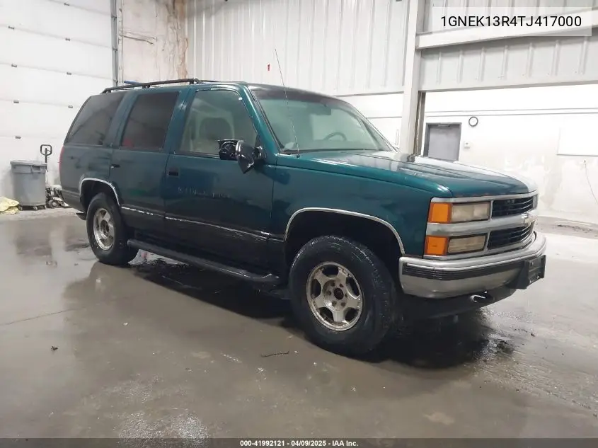 1996 Chevrolet Tahoe K1500 VIN: 1GNEK13R4TJ417000 Lot: 41992121