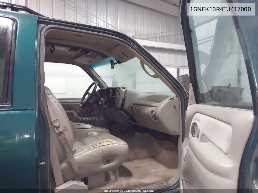 1996 Chevrolet Tahoe K1500 VIN: 1GNEK13R4TJ417000 Lot: 41992121