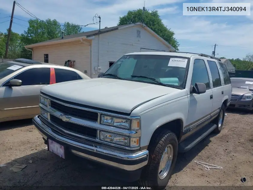 1996 Chevrolet Tahoe K1500 VIN: 1GNEK13R4TJ340094 Lot: 42044326