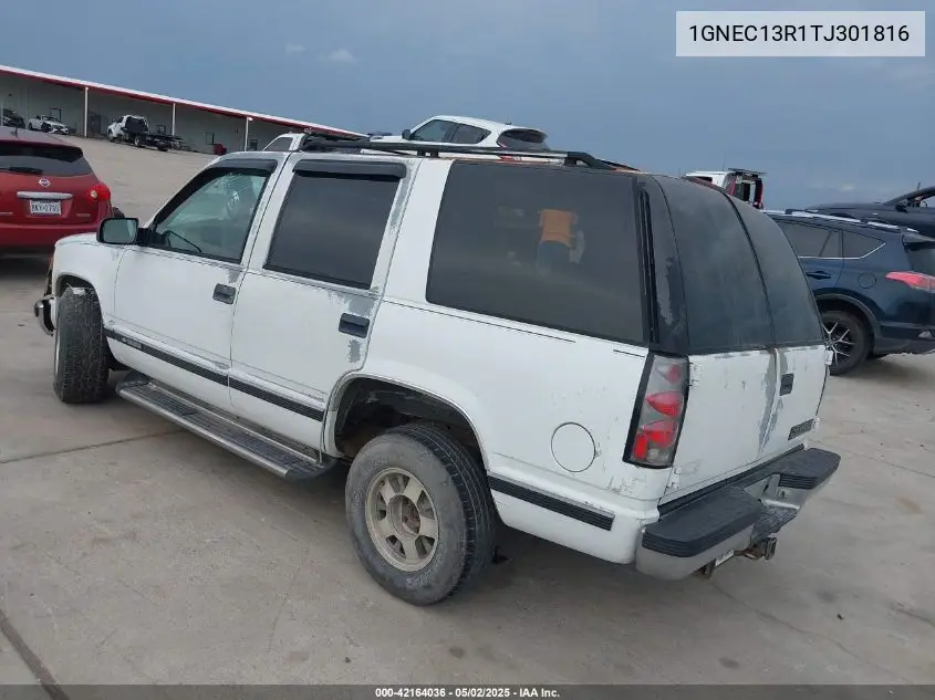 1996 Chevrolet Tahoe C1500 VIN: 1GNEC13R1TJ301816 Lot: 42164036