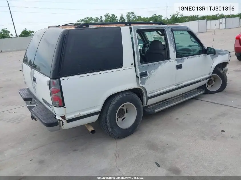 1996 Chevrolet Tahoe C1500 VIN: 1GNEC13R1TJ301816 Lot: 42164036