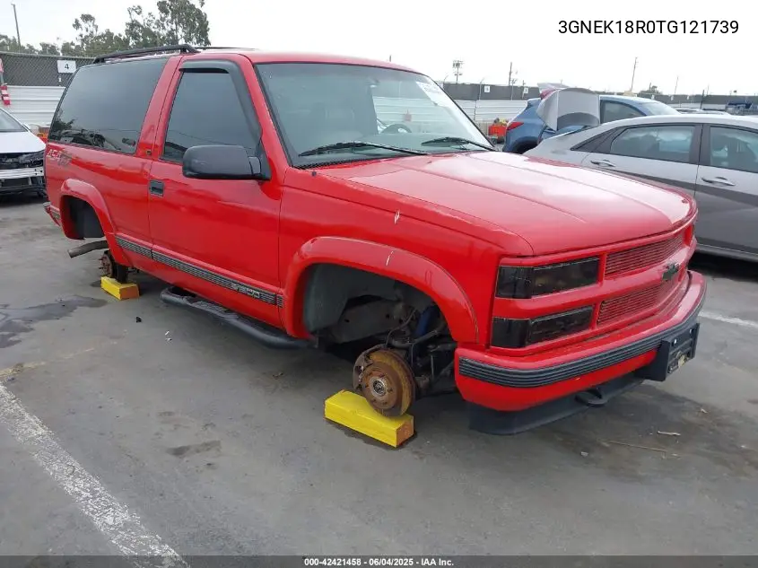 1996 Chevrolet Tahoe K1500 VIN: 3GNEK18R0TG121739 Lot: 42421458