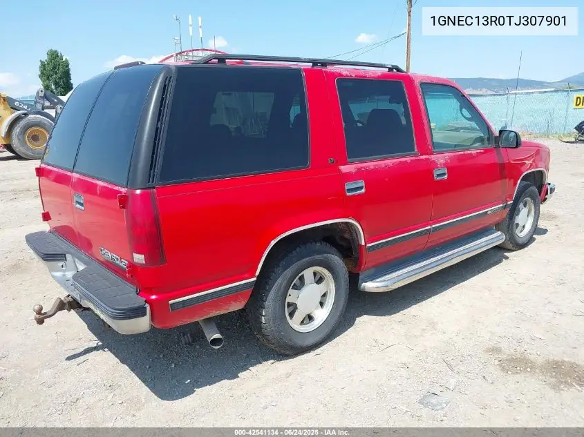 1996 Chevrolet Tahoe C1500 VIN: 1GNEC13R0TJ307901 Lot: 42541134