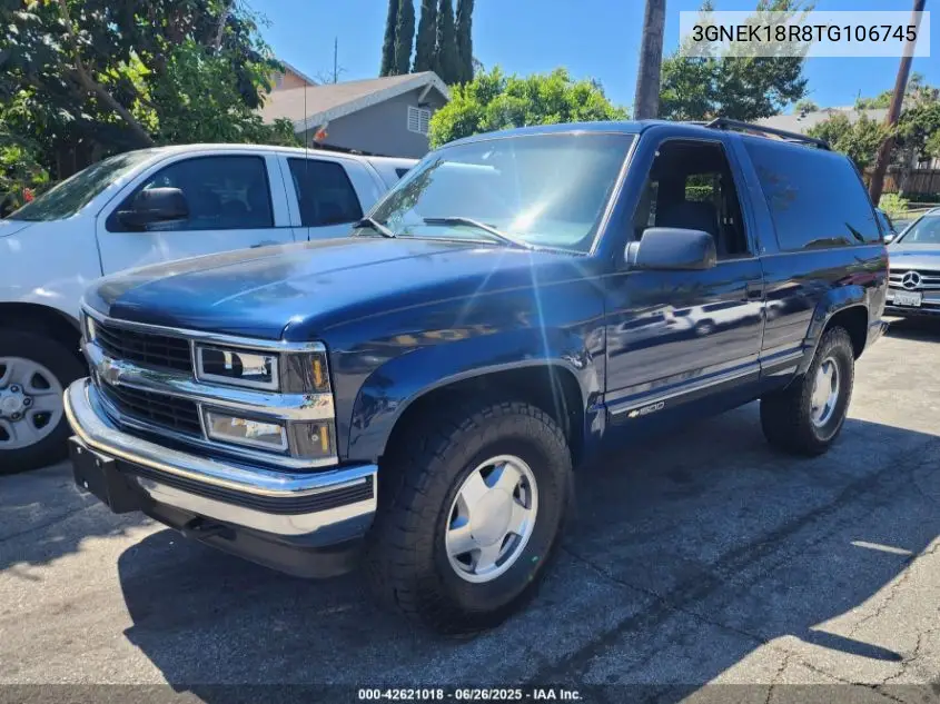 1996 Chevrolet Tahoe K1500 VIN: 3GNEK18R8TG106745 Lot: 42621018