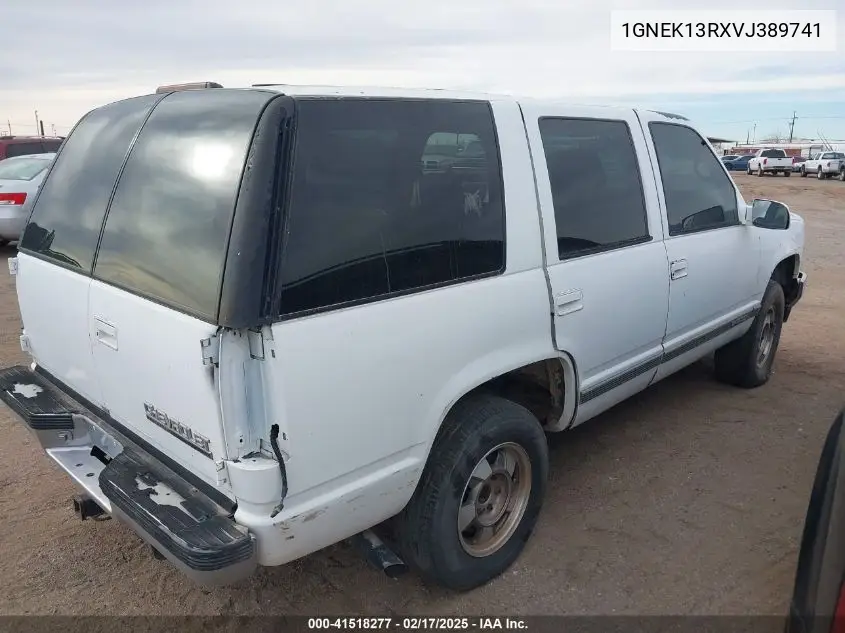 1997 Chevrolet Tahoe Ls VIN: 1GNEK13RXVJ389741 Lot: 41518277