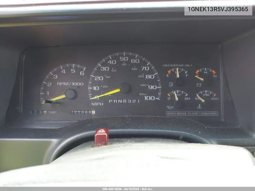 1997 Chevrolet Tahoe Ls VIN: 1GNEK13R5VJ395365 Lot: 42015206
