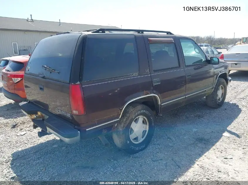 1997 Chevrolet Tahoe Ls VIN: 1GNEK13R5VJ386701 Lot: 42046195