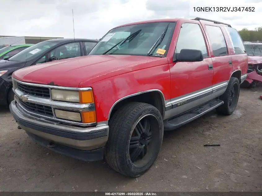 1997 Chevrolet Tahoe Ls VIN: 1GNEK13R2VJ347452 Lot: 42173299