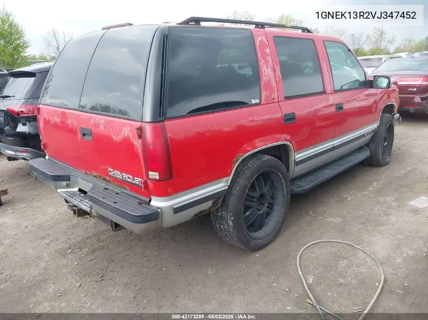 1997 Chevrolet Tahoe Ls VIN: 1GNEK13R2VJ347452 Lot: 42173299