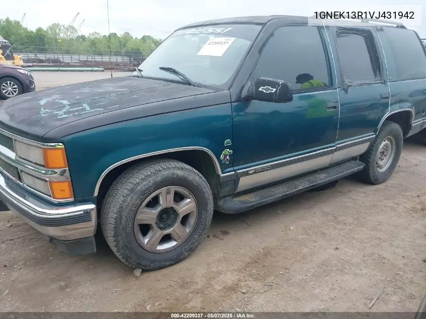 1997 Chevrolet Tahoe Ls VIN: 1GNEK13R1VJ431942 Lot: 42209337