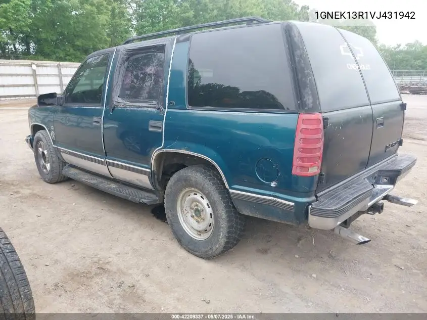 1997 Chevrolet Tahoe Ls VIN: 1GNEK13R1VJ431942 Lot: 42209337