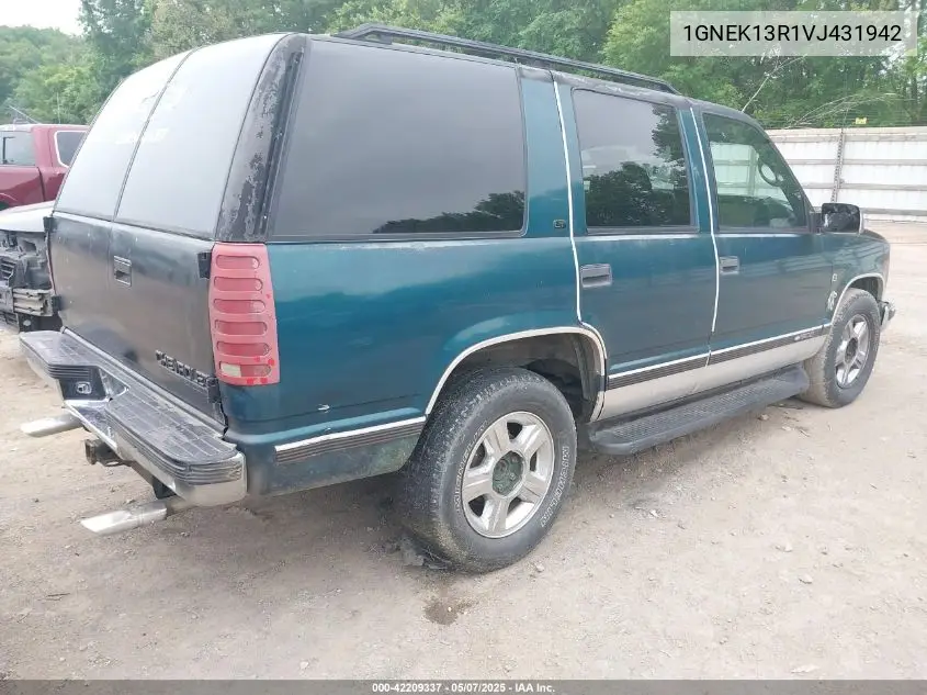 1997 Chevrolet Tahoe Ls VIN: 1GNEK13R1VJ431942 Lot: 42209337