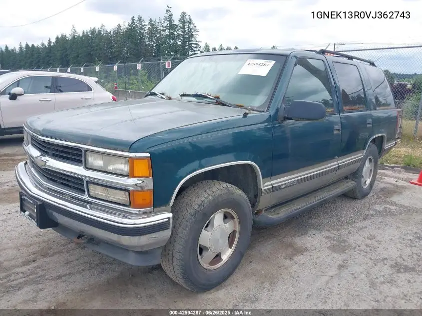 1997 Chevrolet Tahoe Ls VIN: 1GNEK13R0VJ362743 Lot: 42594287