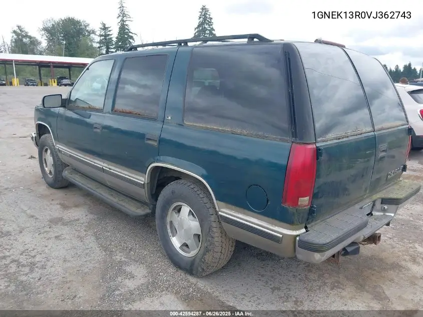1997 Chevrolet Tahoe Ls VIN: 1GNEK13R0VJ362743 Lot: 42594287