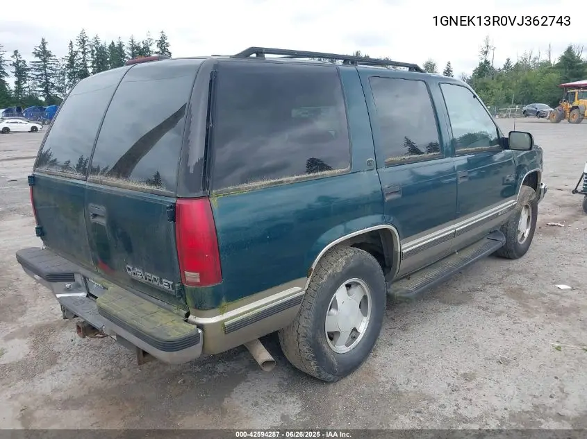 1997 Chevrolet Tahoe Ls VIN: 1GNEK13R0VJ362743 Lot: 42594287