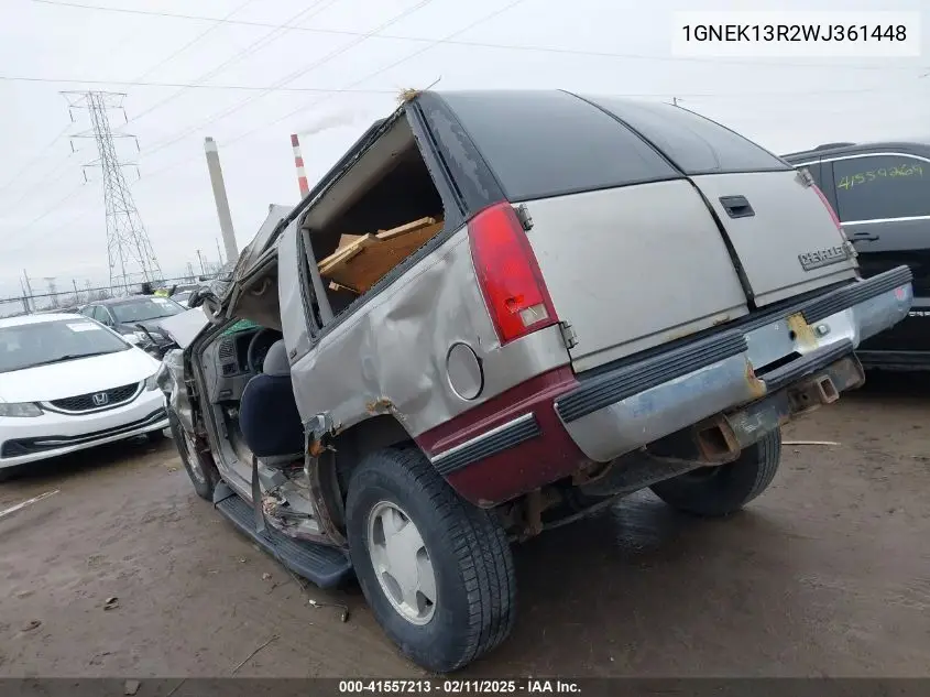 1998 Chevrolet Tahoe Ls VIN: 1GNEK13R2WJ361448 Lot: 41557213