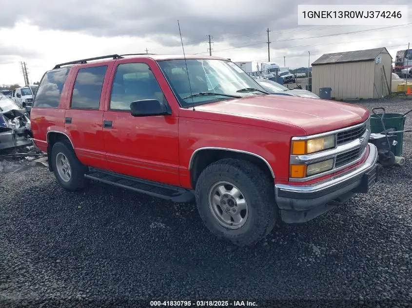1998 Chevrolet Tahoe Ls VIN: 1GNEK13R0WJ374246 Lot: 41830795