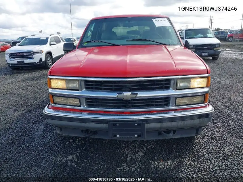 1998 Chevrolet Tahoe Ls VIN: 1GNEK13R0WJ374246 Lot: 41830795
