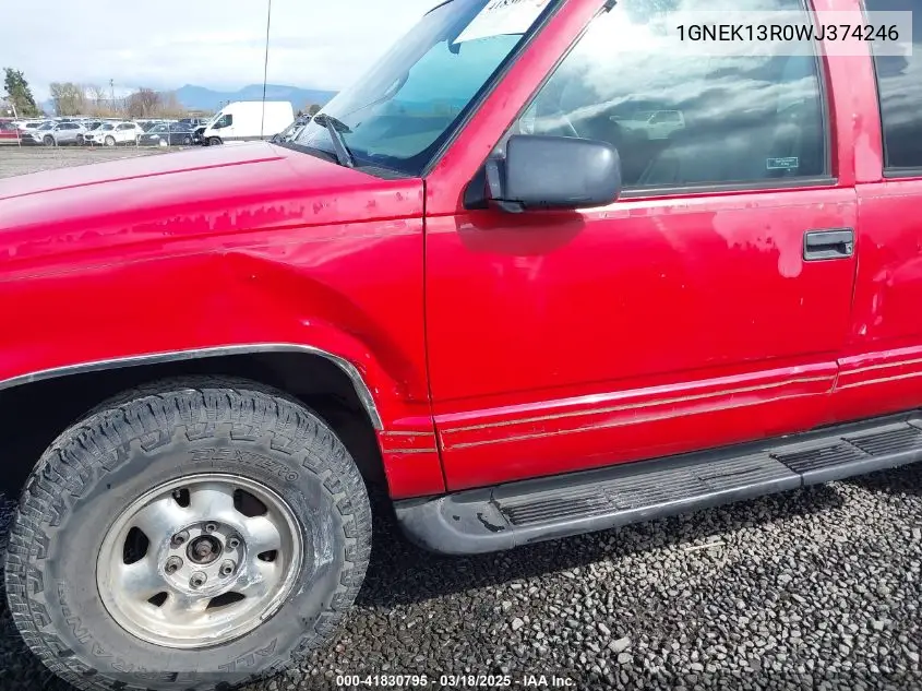 1998 Chevrolet Tahoe Ls VIN: 1GNEK13R0WJ374246 Lot: 41830795