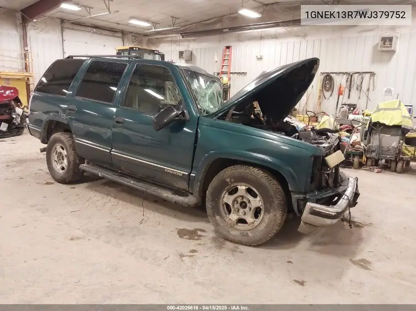 1998 Chevrolet Tahoe Ls VIN: 1GNEK13R7WJ379752 Lot: 42026616