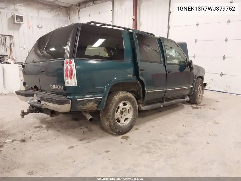 1998 Chevrolet Tahoe Ls VIN: 1GNEK13R7WJ379752 Lot: 42026616