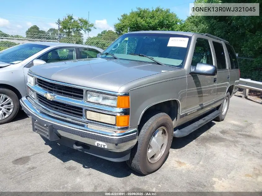 1998 Chevrolet Tahoe Ls VIN: 1GNEK13R0WJ321045 Lot: 42223891