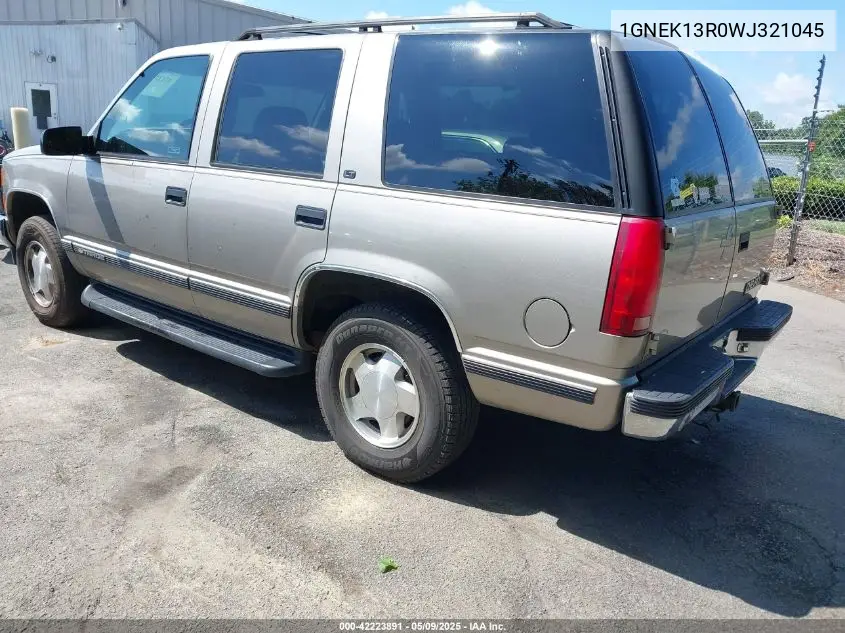 1998 Chevrolet Tahoe Ls VIN: 1GNEK13R0WJ321045 Lot: 42223891