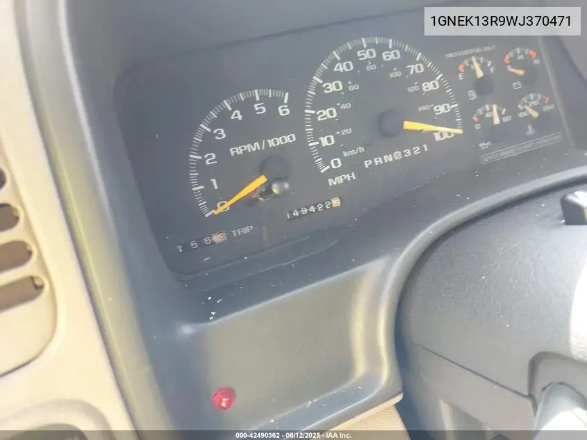 1998 Chevrolet Tahoe Ls VIN: 1GNEK13R9WJ370471 Lot: 42490362