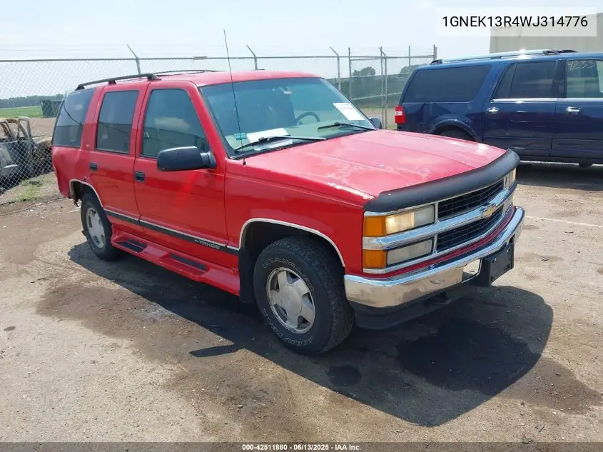 1998 Chevrolet Tahoe Ls VIN: 1GNEK13R4WJ314776 Lot: 42511880