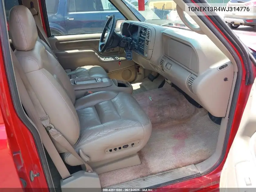 1998 Chevrolet Tahoe Ls VIN: 1GNEK13R4WJ314776 Lot: 42511880