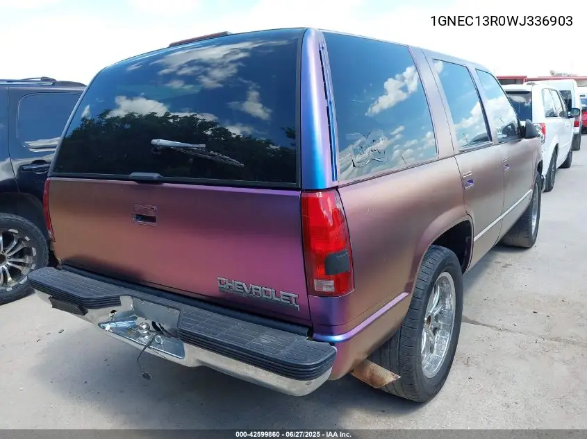 1998 Chevrolet Tahoe Ls VIN: 1GNEC13R0WJ336903 Lot: 42599860