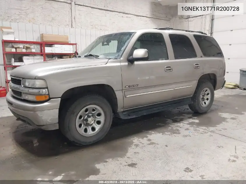 2001 Chevrolet Tahoe Lt VIN: 1GNEK13T71R200728 Lot: 42239318