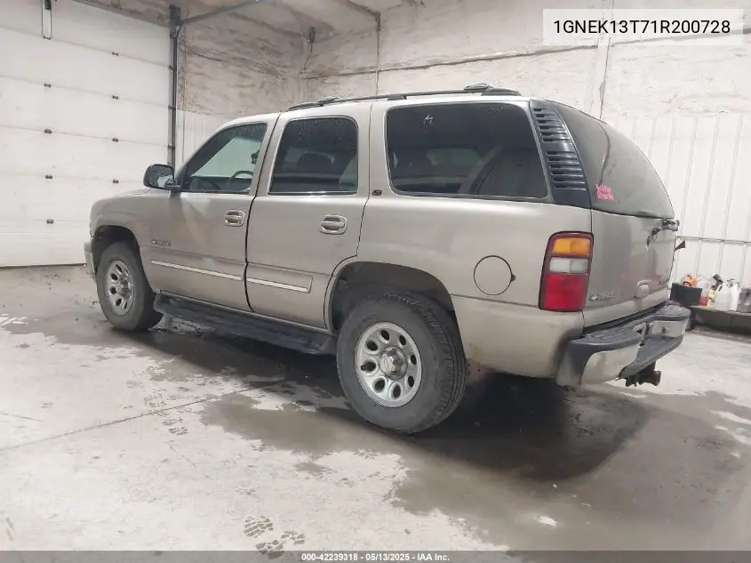 2001 Chevrolet Tahoe Lt VIN: 1GNEK13T71R200728 Lot: 42239318