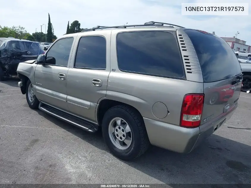 2001 Chevrolet Tahoe Ls VIN: 1GNEC13T21R197573 Lot: 42248570