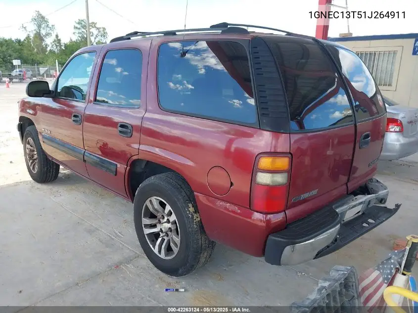 2001 Chevrolet Tahoe Ls VIN: 1GNEC13T51J264911 Lot: 42263124