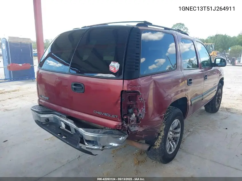 2001 Chevrolet Tahoe Ls VIN: 1GNEC13T51J264911 Lot: 42263124
